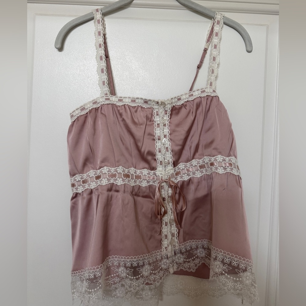 NWT Lace-Trim Cami Tank